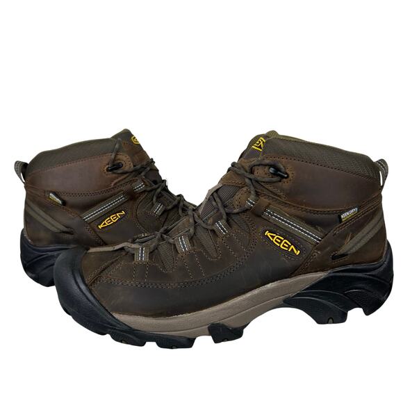 KEEN Men's Targhee II Mid Waterproof Lace Up Hiking Boots (Sz 12 Wide) - Picture 1 of 11
